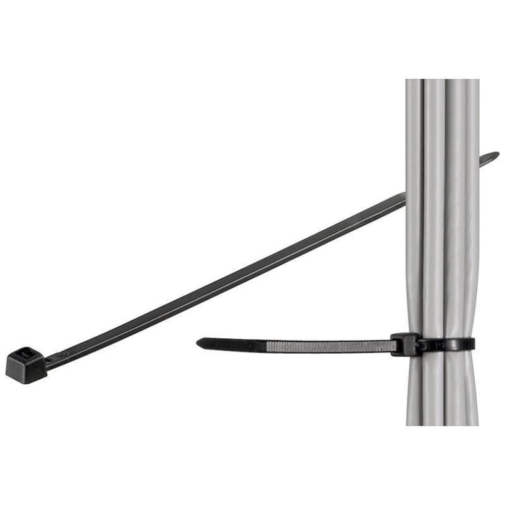 Techly ISWT-10025-BK Cable Ties 100x2.5mm Nylon 100pcs Black - view 2