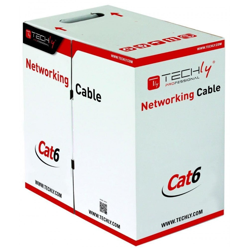 Techly Pro ITP6-CCA-305-BL Cat.6 U/UTP CCA Solid Roll 305m Blue - view 2