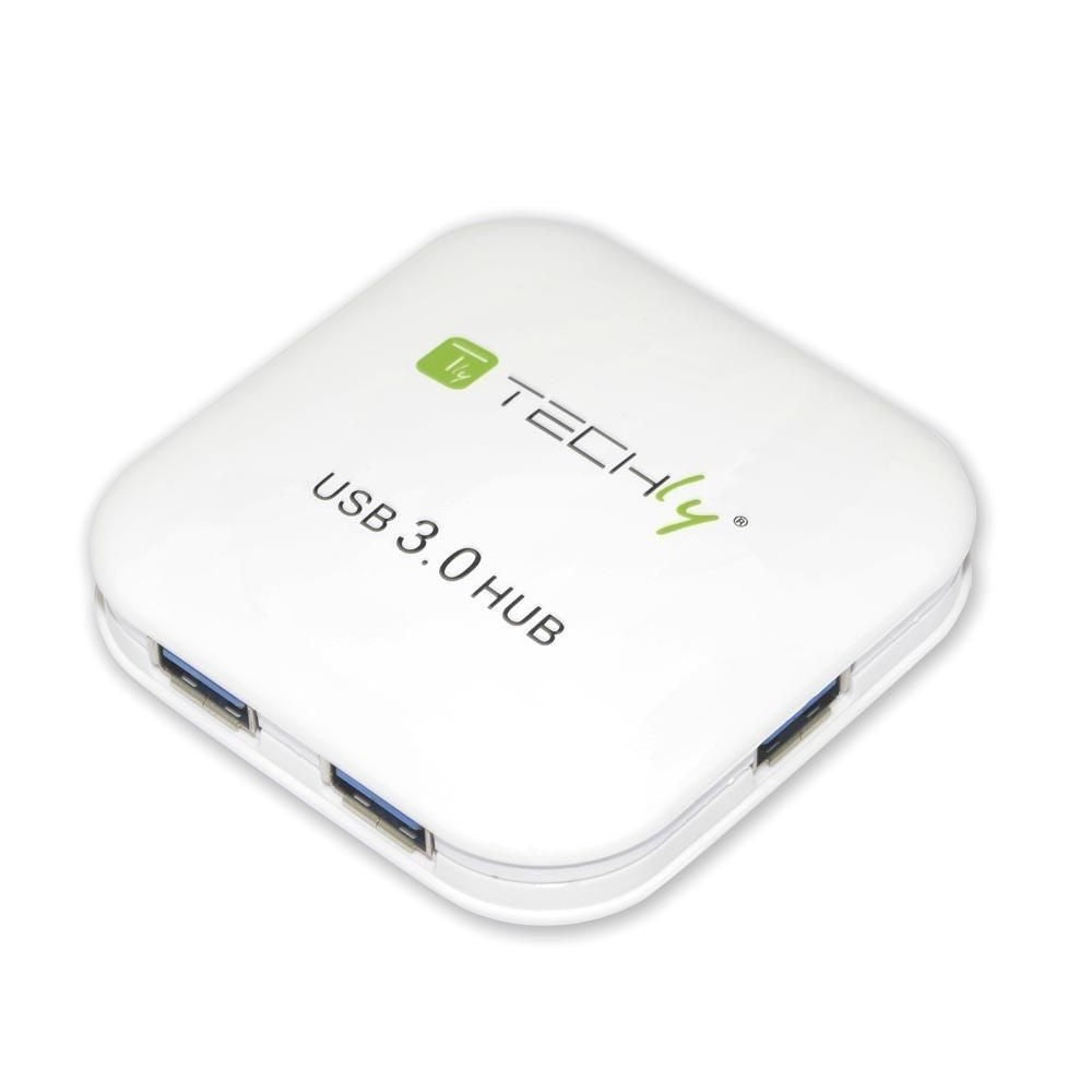 Techly IUSB3-HUB4-WH 4-Port USB 3.0 SuperSpeed Hub White — image 3