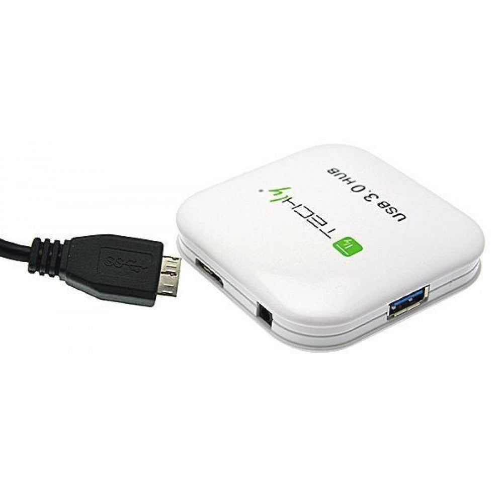 Techly IUSB3-HUB4-WH 4-Port USB 3.0 SuperSpeed Hub White — image 6