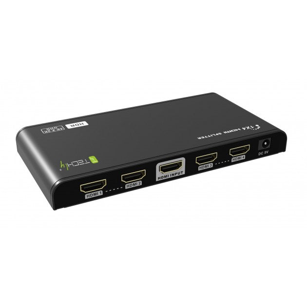 Techly IDATA HDMI2-4K4HDR HDMI 2.0 Splitter 1x4 4K HDR - view 2