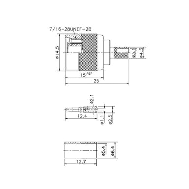 GBC 30.4004.10 TNC Male Crimp Connector for RG59 – 75 Ohm, Nickel-Brass & PTFE – view 2