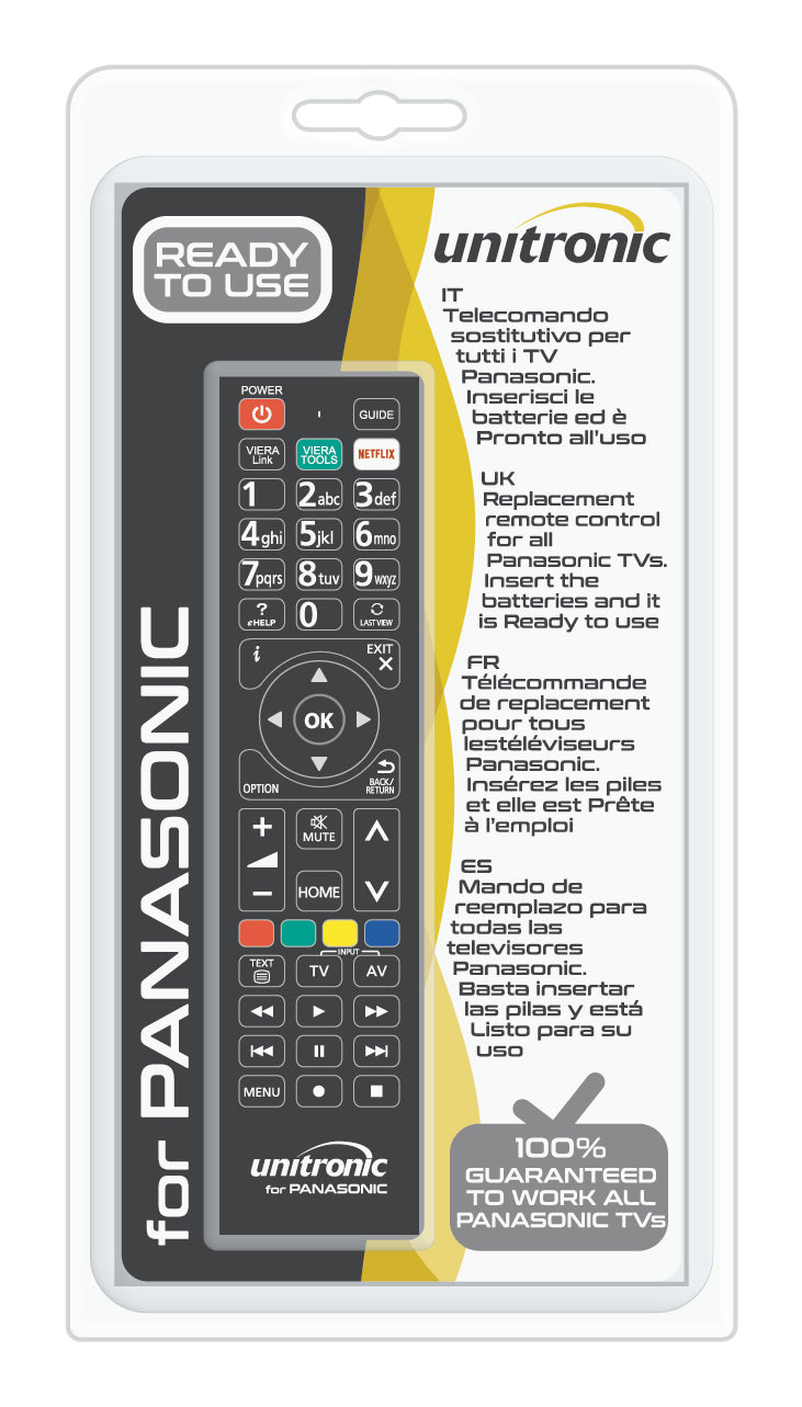 Unitronic Universal TV Remote — Side View