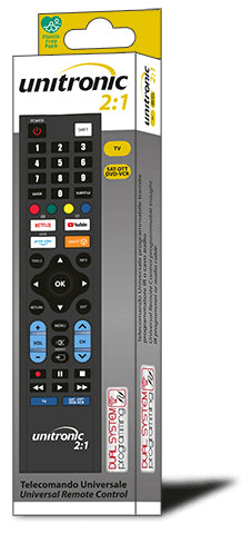 Unitronic Universal TV Remote — Side View