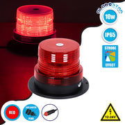 Vehicle Flashing Beacon Strobe LED 10W 12-24V IP65 Red